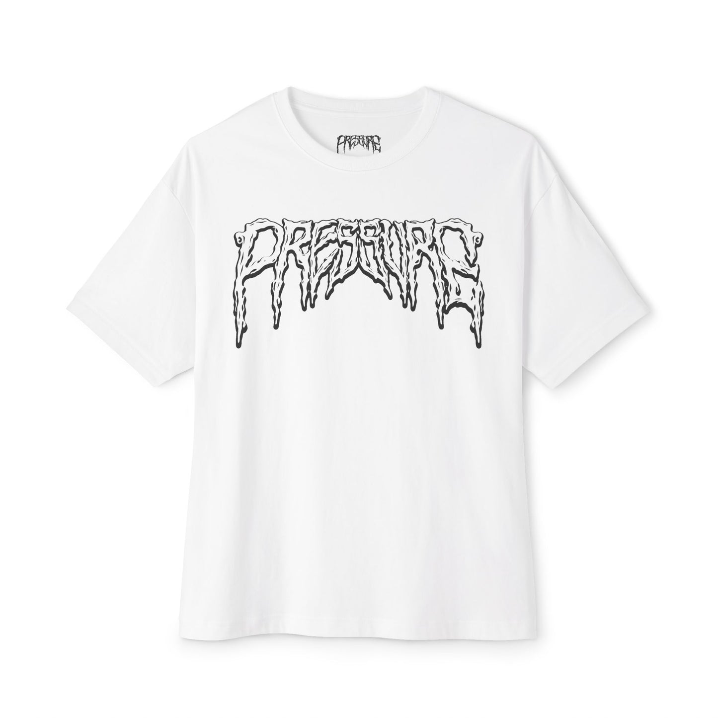 PRESSURE Tee White Logo